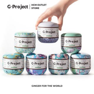 Nano Gừng Sẻ Tươi | Bọc Đường Mật Mía | Hộp Hoa Văn Tone Xanh