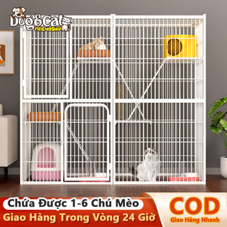  Lồng Mèo Cao Cấp 2 Cột 2 Tầng 3 Tầng Tùy Chọn Không Gian Lớn Cho 1-6 Mèo Chất Liệu Bền An Toàn 