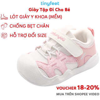  Giày Tập Đi Cho Bé Thoáng Khí Chống Bẹt Chân Chống Trơn Trượt TINYFEET WJ30 Giày Cho Bé Trai Bé Gái Tập Đi 1 Tuổi 2 Tuổi 