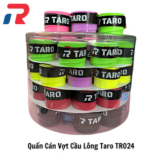 Quấn Cán Vợt Cầu Lông Taro TR024, Pickleball, Tennis Cao Cấp - Chống Trượt, Thấm Hút Mồ Hôi, Màu Ngẫu Nhiên