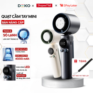 Quạt Cầm Tay Kết Hợp Sò Lạnh Có 100 Chế Độ Động Cơ Turbo Tăng Tốc Và Tạo Gió Mát Như Điều Hòa