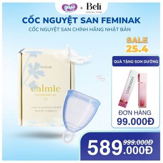 Cốc nguyệt san chính hãng Nhật Bản Feminak, Cốc nguyệt san siêu mềm, Cốc nguyệt san size 23ml/33ml/39ml