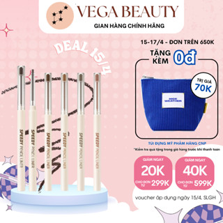 Chì kẻ mắt PERIPERA Speedy Pencil Liner 0.14g chống nước, chống lem trôi, nét mảnh dễ vẽ