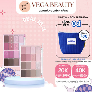 Bảng phấn mắt WAKEMAKE Soft Blurring Eye Palette 14g hiệu ứng nhũ sáng cho bạn đôi mắt long lanh