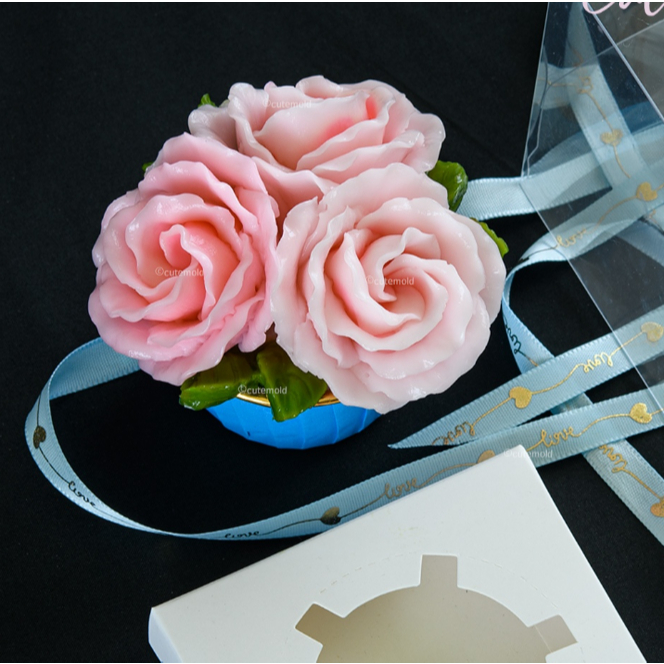 Khuôn Silicon Hoa Hồng Nhật/ hồng lốc xoáy khuôn hoa hồng