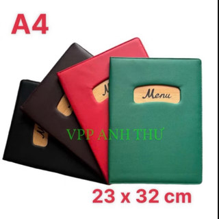 CUỐN BÌA MENU LÁ A4( 23x32CM)