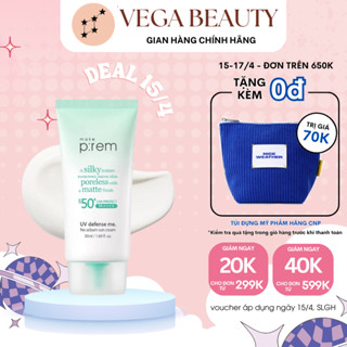[Bản mới] Kem chống nắng MAKE PREM No Sebum (Xanh) & Watery Capsule & Mild Tone Up (Hồng) lành tính, hợp mọi loại da