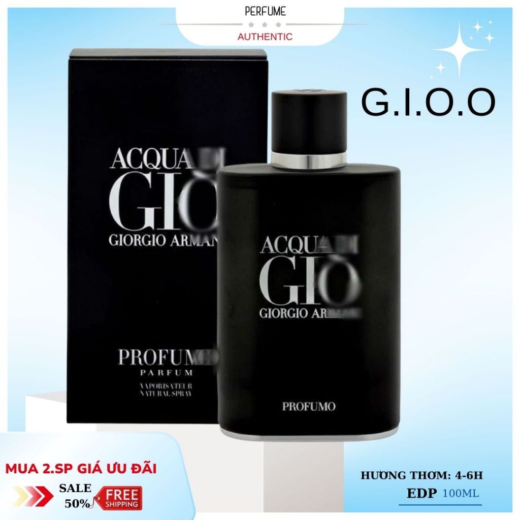 Nước hoa nam cao cấp chính hãng AC.QUA DÌ GIÒ lưu hương dài lâu mùi tinh tế thoải mái dễ chịu nam tính 100ml HH03