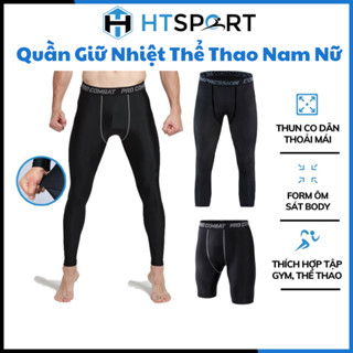 Quần Giữ Nhiệt Nam, Quần Tập Gym Jogger LEGGING Nam Lót Trong Dài Pro Combat Thể Thao Bóng Rổ Đá Bóng