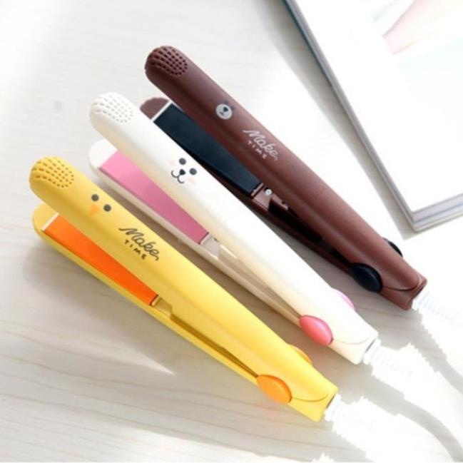 Máy Uốn Tóc Kiêm Duỗi Tóc Mini Sử Dụng Ion Âm Tiện Dụng