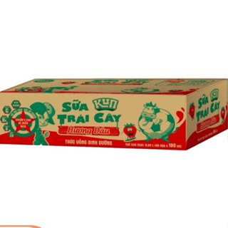Thùng 48 hộp 110ml/180ml sữa kun trái cây vị cam, vị sô cô la