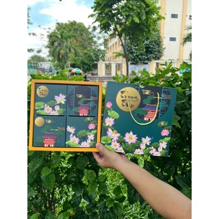 combo 40 bô sen xanh 4 bánh/hộp trung thu 4 bánh
