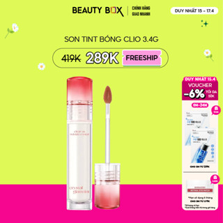 [Duy nhất 17.4] Son Tint Bóng Clio Crystal Glam Tint 3.4g