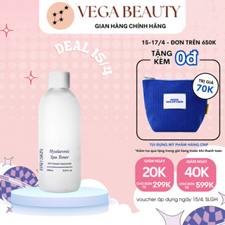 [TEM PHỤ] Nước hoa hồng BADSKIN Hyaluronic Spa Toner 500ml giúp cấp nước và dưỡng ẩm da hiệu quả