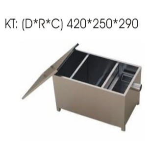 Bể tách mỡ 25L, Bẫy mỡ 25L, Bẫy mỡ Inox 25L