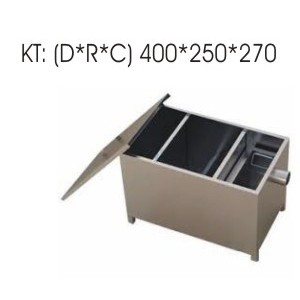 Bể tách mỡ 20L, Bẫy mỡ 20L, Bẫy mỡ Inox 20L