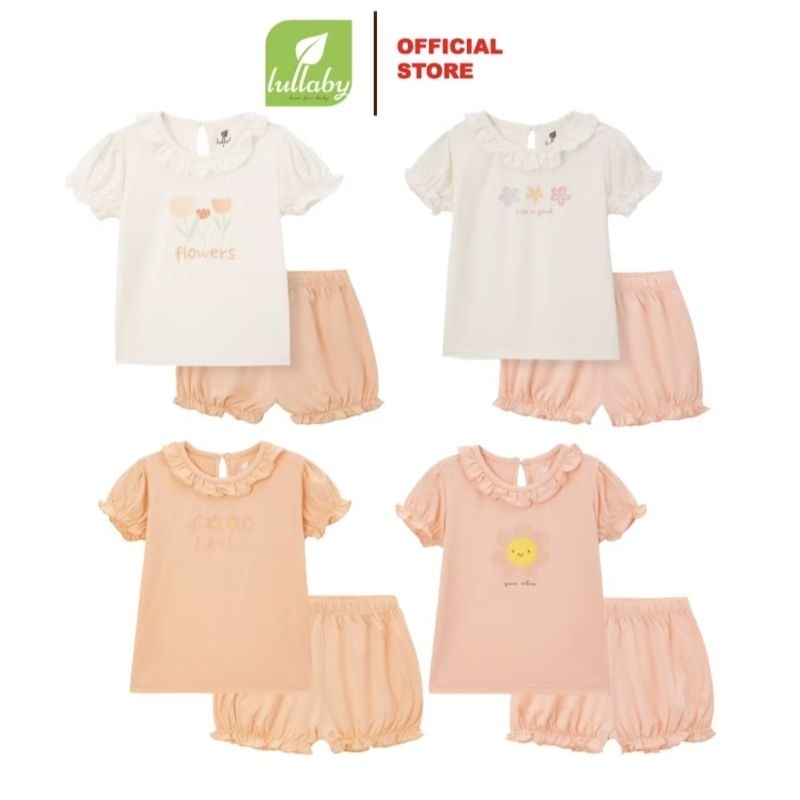 Lullaby -  Bộ cộc tay cotton Lullaby cho bé gái