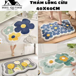 Thảm lau chân trải sàn , thảm lau chân 3d họa tiết hình thú , thảm bếp thảm lông chống trượt , Thấm hút tốt