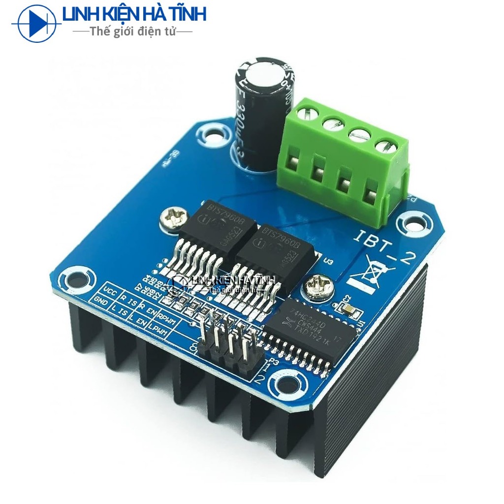 Mạch Điều Khiển Động Cơ DC BTS7960 43A (1 Động Cơ)