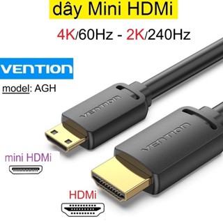  Dây mini hdmi to hdmi 4K 60Hz hoạt động 2 chiều Vention AGH độ dài 1m 2m 3m -Bảo Hành 6 tháng 