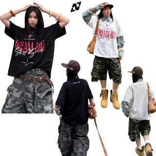  Áo Thun Boxy "DREAM" Cotton 250gsm Fom Rộng Nam Nữ - N.E.K.K 