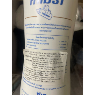 Nước rửa bình sữa Camera 500ml/ 900ml