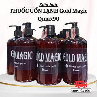 Thuốc uốn lạnh Gold Magic Qmax90, Thuốc uốn tóc đa năng siêu dưỡng, xoăn lâu | Kienhair