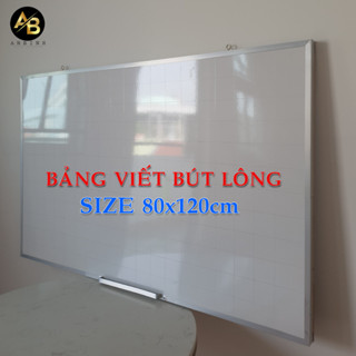 Bảng Trắng Mica Viết Bút Lông 80x120cm Bảng Trắng Treo Tường - Bảng Trắng Viết Bút Lông Treo Tường