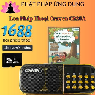 [Tặng củ sạc xịn] Đài pháp thoại Craven C25A 1688 bài pháp thoại hàm dưỡng tâm hồn món quà cho cả gia đình