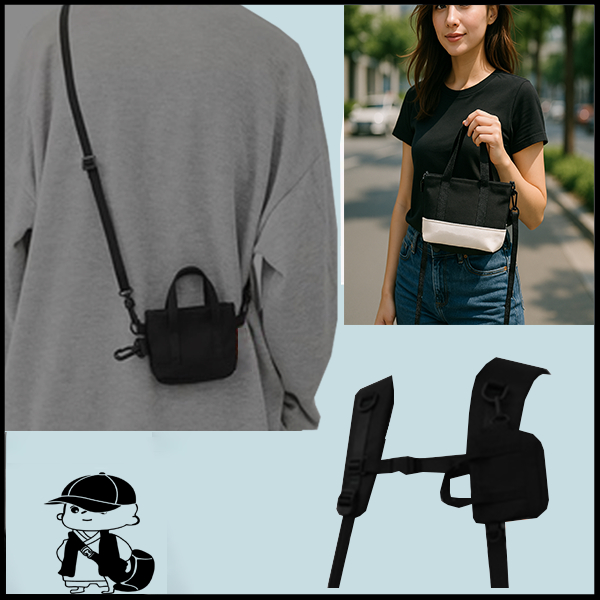 TÚI ĐEO CHÉO NAM MINI_ PHỤ KIỆN MÓC KHOÁ