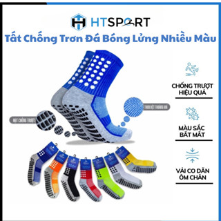 Tất Đá Bóng Chống Trơn Vớ Đá Banh Chống Trượt Nam Lửng Cổ Cao Bóng Đá Huti Wika
