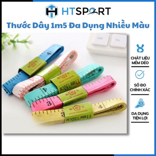 Thước Dây Mềm 1.5M Thước Đo Eo Bụng Chiều Cao May Đồ Tiện Lợi Nhiều Màu 150CM