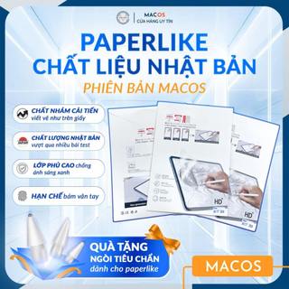   Paperlike Macos  Miếng dán màn hình Paperlike chất liệu Nhật Bản cho iPad Pro 11 Inch,Air 4 5 6,Gen 9 10,Mini 56  AD03  