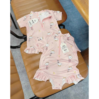  Đồ Bơi Liền Thân Vịt Hồng Xinh Bé Gái Đi Bơi Đi Biển 