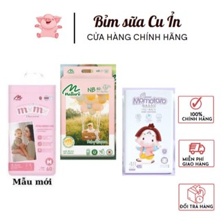 (1b mẫu mới)Bỉm Quần/Dán momotaro/Momo Diamond Hữu Cơ Cao Cấp S64/M62/M60/L54/XL50/XXL48/XXXL46