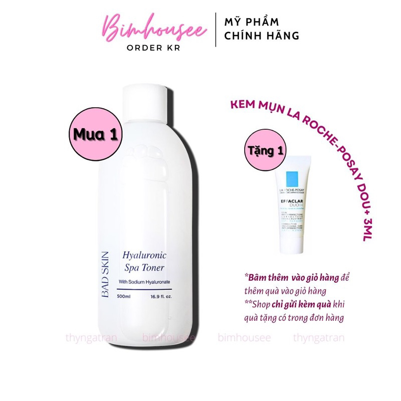 Nước hoa hồng Toner Badskin Hyaluronic Spa Toner 500ml Bad Skin Collagen Bomb | BigBuy360 - bigbuy360.vn