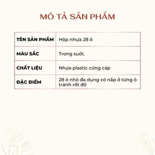 Khay tổ ong đựng charm, đá 28 ô