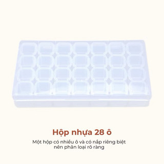 Khay tổ ong đựng charm, đá 28 ô