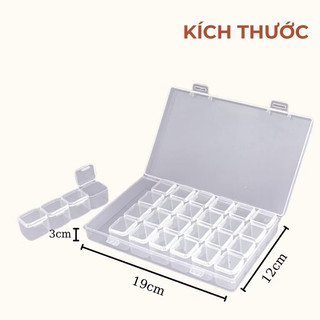 Khay tổ ong đựng charm, đá 28 ô