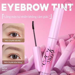 [HOẢ TỐC] ROCK SWEET Mascara Velvet Mist Tint Trang điểm lông mày tự nhiên chống nước lâu trôi RS01