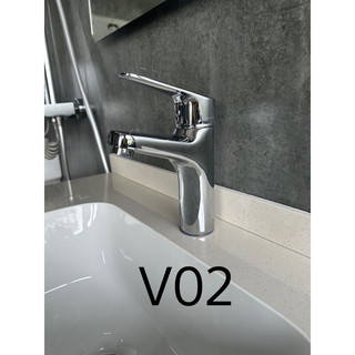 Vòi rửa mặt lavabo VICTORY | Vòi lavabo bằng đồng mạ crom 5 lớp cao cấp, tay gạt nhẹ, chống bong tróc