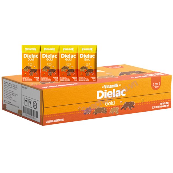 Thùng sữa bột pha sẵn Dielac Alpha Gold 110ml (48 hộp)