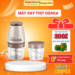 Máy Xay Đa Năng OSAKA Nắp Đồng Japan Cao Cấp 350W FP126P - Xay Thịt Cá Rau Củ - Xay Sinh Tố - Xay Đá Bảo Hành 12 Tháng