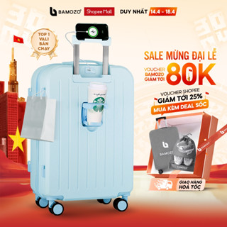 Vali Du Lịch Bamozo 8812 Thời Trang Size 20/24 Chất Liệu Nhựa ABS Bền Đẹp Bảo Hành 5 Năm