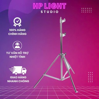  Chân Inox 2m8 BSL Chịu Tải 15kg – Giá Đỡ Đèn Studio Livestream Quay Chụp | HPLightStudio 