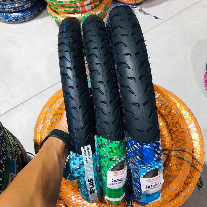 Vỏ lốp DPLUS 378 Xài Ruột Mẫu Pilot dành cho xe số