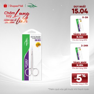 Kéo Cắt Tỉa Lông Mày Thép Không Gỉ KỀM NGHĨA Cao Cấp KM.603 (Mũi Thẳng Nhọn)