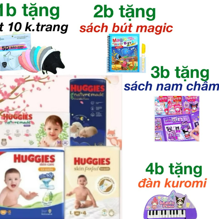 (1b-k.trang, 2b-sach magic, 3b-sách nam châm, 4b-đàn piano) Link quà tặng bỉm Huggies
