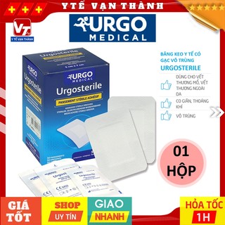  ✅  HỘP  Băng Gạc Y Tế Vô Trùng Có Keo Urgo URGOSTERILE | Urgo Sterile Bảo vệ vết thương lớn -VT0037 