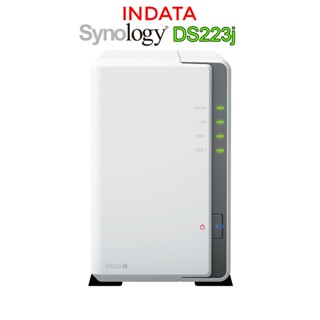  Ổ cứng mạng NAS Synology DS223j CPU Quad-core 1.7GHz RAM 1GB LAN 1GbE 2 khay HDD hàng chính hãng 